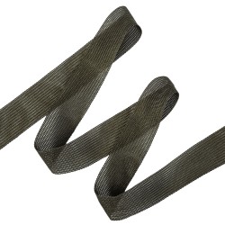Окантовочная лента-бейка, цвет Тёмно-Серый 22мм (на отрез)  в Чите