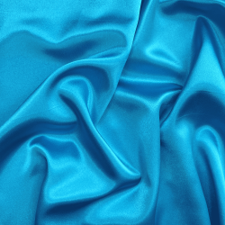 *Ткань Атлас-сатин, цвет Голубой (на отрез)  в Чите