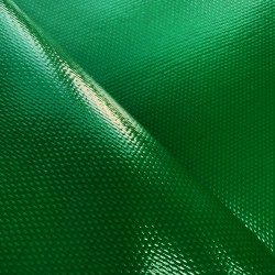 Тентовый материал ПВХ 600 гр/м2 плотная, Зелёный (Ширина 150см), на отрез  в Чите, 600 г/м2, 1189 руб