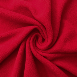 Флис Односторонний 130 гр/м2, цвет Красный (на отрез)  в Чите