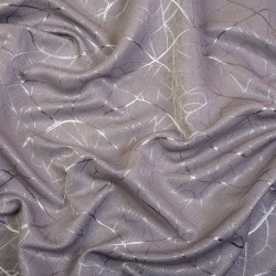 Ткань Блэкаут для штор светозатемняющая 75% &quot;Ледовое тиснение цвет Серый&quot; (на отрез)  в Чите