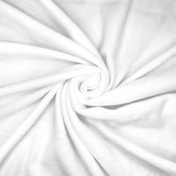 Флис Односторонний 130 гр/м2, цвет Белый (на отрез)  в Чите