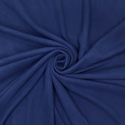 Ткань Флис Односторонний 130 гр/м2, цвет Темно-синий (на отрез)  в Чите
