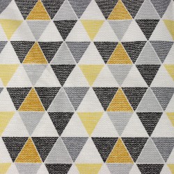 Интерьерная ткань Дак (DUCK), принт &quot;Малые Треугольники&quot; (на отрез)  в Чите
