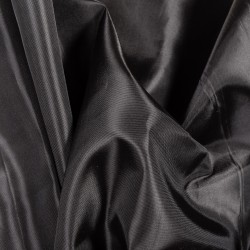 Ткань подкладочная Таффета 190Т, цвет Черный (на отрез)  в Чите