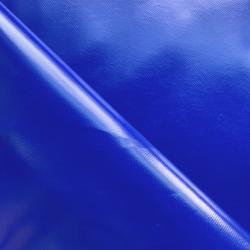 Ткань ПВХ 450 гр/м2, Синий (Ширина 160см), на отрез  в Чите