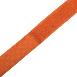 Контактная лента 25мм цвет Оранжевый (велькро-липучка, на отрез)  в Чите