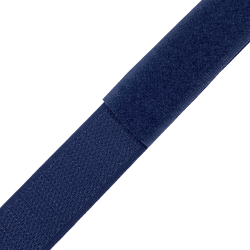 Контактная лента 25мм цвет Тёмно-Синий (Велькро-липучка), на отрез  в Чите