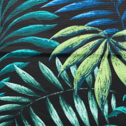 Интерьерная ткань Дак (DUCK), принт &quot;Тропические листья&quot; (на отрез)  в Чите