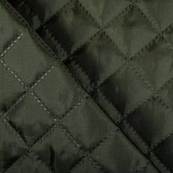 Стеганая подкладочная ткань с синтепоном (100гр/м2), цвет Хаки (на отрез)  в Чите