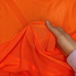 Трикотажная Сетка 75 г/м2, цвет Оранжевый (на отрез)  в Чите