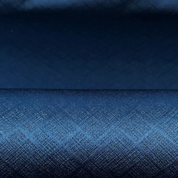 Ткань Блэкаут для штор светозатемняющая 100% &quot;Орнамент Синий&quot; (на отрез)  в Чите